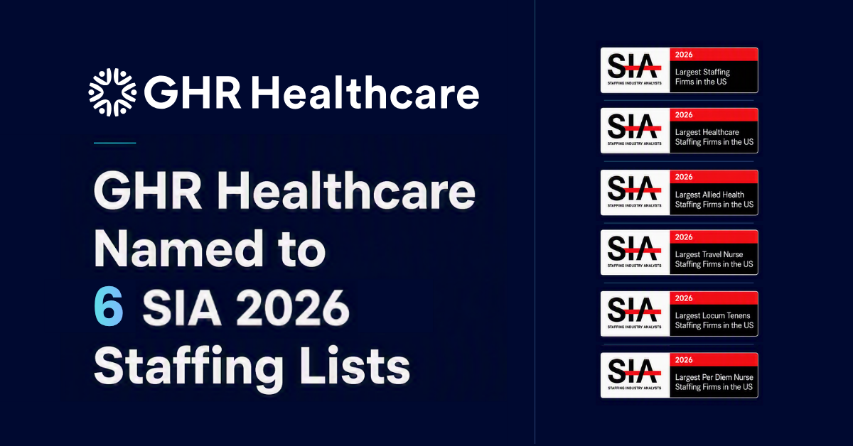 NEWS: GHR Healthcare Named to 6 SIA 2026 Staffing Industry Lists