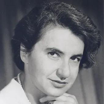 Rosalind Franklin A grayscale photo of Rosalind Franklin